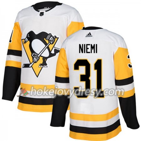 Pánské Hokejový Dres Pittsburgh Penguins Antti Niemi 31 Bílá 2017-2018 Adidas Authentic